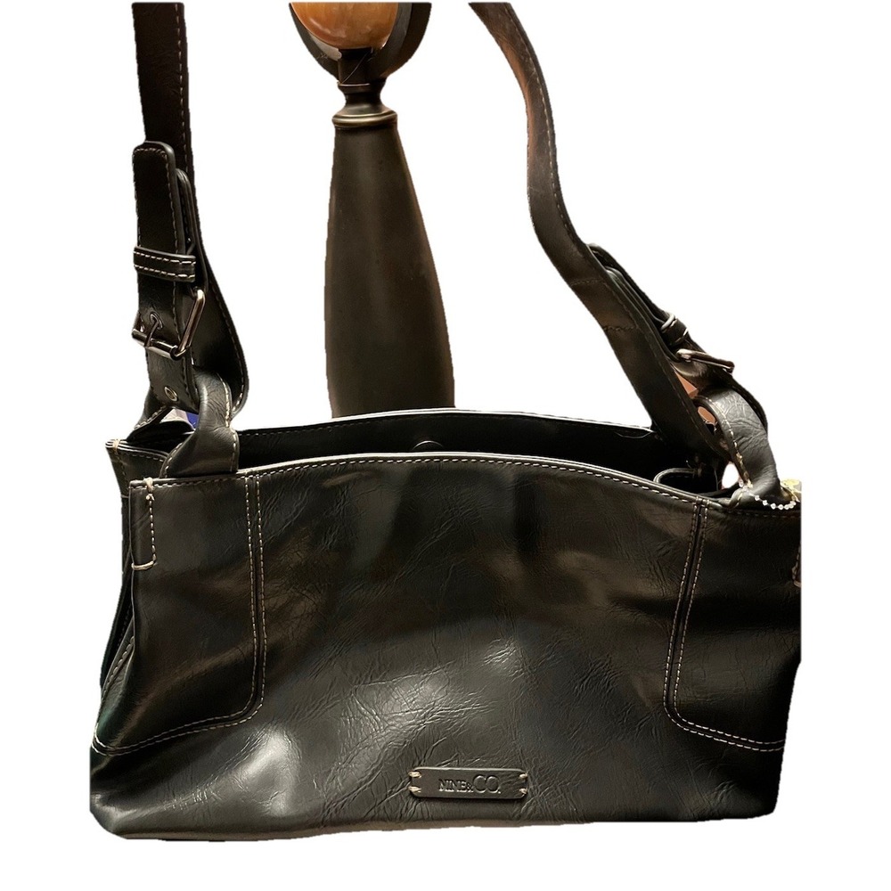NINE & co shoulder handbag vintage Gray Y2K